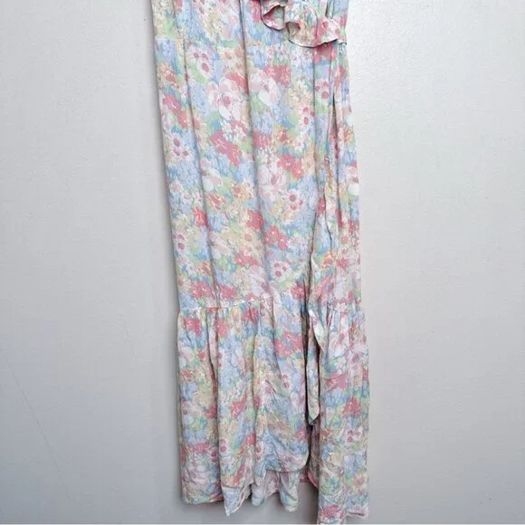 Joe Fresh Pastel Floral Ruffle Midi Dress - Picture 7 of 12